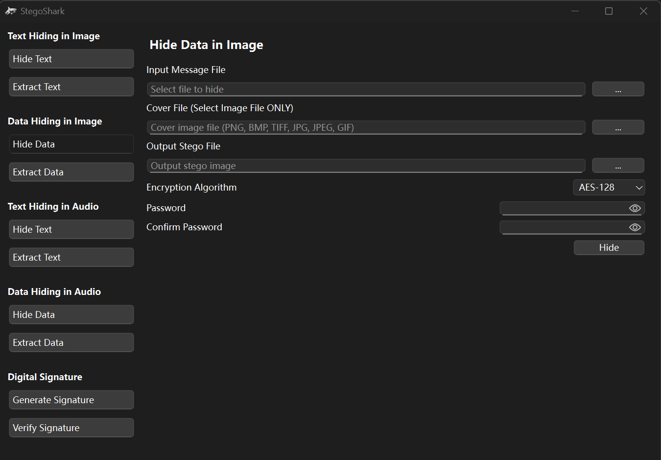 Hide Data in Image